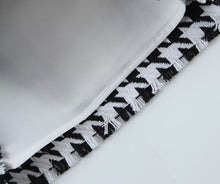 Load image into Gallery viewer, Fall Women Clothing Houndstooth Knitted All Matching V neck Strap Dress