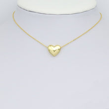 Load image into Gallery viewer, Gold Puffy Heart Shape Charm Pendant Spacer Beads, Sku#LK1047