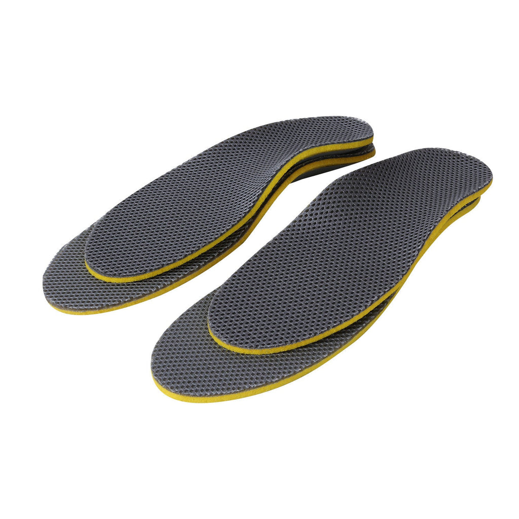 Orthopedic Cotton Insoles with Hard EVA Insert - Breathable Cushioned Shoe Inserts for Men & Women