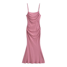 Load image into Gallery viewer, Sexy Sexy Pleated Boning Corset Strap Dress Summer Waisted Slim Fit Package Hip Dress