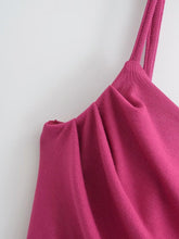 Load image into Gallery viewer, Sexy Sexy Pleated Boning Corset Strap Dress Summer Waisted Slim Fit Package Hip Dress