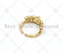 Load image into Gallery viewer, CZ Crown Shape Adjustable Ring, Sku#X237