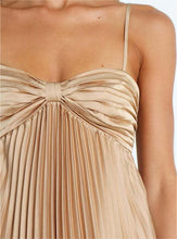 Load image into Gallery viewer, Sun Pleated Irregular Asymmetric Hem Chest Bag Sexy Strap Dress