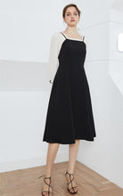 Load image into Gallery viewer, Women Element Spring Autumn Elegant Slimming Dress Elegant Office False Two-Piece Patchwork Dress for Women