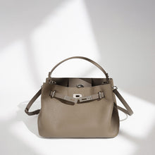 Load image into Gallery viewer, Genuine Leather Crossbody Tote Kelly Bag - Women's Handbag with Double Shoulder Straps