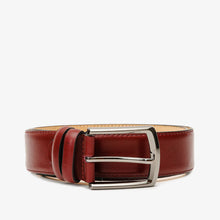 Load image into Gallery viewer, The Royal Hand Craft Burgundy Leather Belt