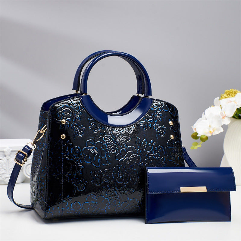 Premium PU Leather Crossbody Bag Set - Stylish 2-Piece Shoulder Bag Collection for Women