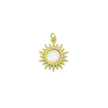 Load image into Gallery viewer, Opal Stone Sun Flower Shape Charm Pendant, Sku#LX751