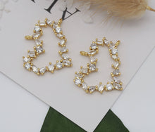 Load image into Gallery viewer, CZ Heart Charm, Sku#LK610