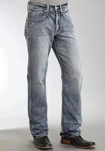 Load image into Gallery viewer, Stetson 1312 Relaxed Fit Jeans with Pieced Back Pocket (Light Wash) - Men's Bootcut Jeans (Closeout)