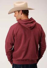 Load image into Gallery viewer, Stetson Eagle 1865 Distressed (Burgundy) - Men's Hoodie Sweatshirt