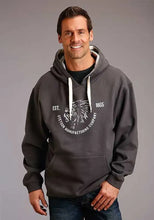 Load image into Gallery viewer, Stetson Tribal Spirit (Grey) - Men's Hoodie Sweatshirt