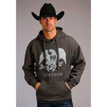 Load image into Gallery viewer, Stetson 1865 Eagle ( Vintage Grey ) - Men's Hoodie Sweatshirt
