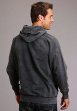 Load image into Gallery viewer, Stetson Eagle And Star (Black) - Men's Hoodie Sweatshirt
