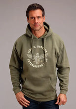 Load image into Gallery viewer, Stetson Totem Eagle (Olive) - Men's Hoodie Sweatshirt