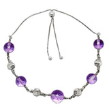 Premium Amethyst Checker - Brazil Bracelet B-1024 11-EB10029