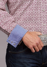 Load image into Gallery viewer, Stetson 2036 Vintage Print (Wine) - Men's Western Shirt