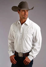 Load image into Gallery viewer, Stetson 3868 Pinpoint Oxford (White) - Men's Western Shirt