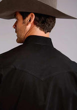 Load image into Gallery viewer, Stetson 4296 Solid (Black) - Men's Western Shirt