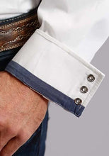 Load image into Gallery viewer, Stetson 0158 Optic Poplin (White) - Men's Western Shirt