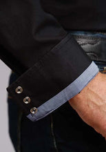 Load image into Gallery viewer, Stetson 0158 Solid Poplin (Black) - Men's Western Shirt