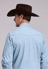 Load image into Gallery viewer, Stetson Light Weight Chambray (Blue) - Men's Western Shirt