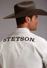 Load image into Gallery viewer, Stetson Logo Wear (White) - Men's Western Shirt