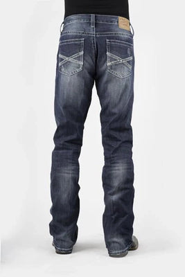 Stetson 1014 Fit Destructed (Medium Wash) - Men's Jeans