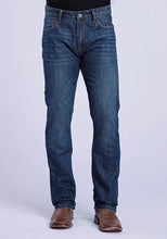 Load image into Gallery viewer, Stetson 1210 Straight Fit (Brown/Dark Wash) - Men's Jeans