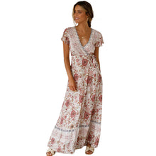 Load image into Gallery viewer, Spot Summer Casual Holiday Floral Print Dress Sexy Dress Women Clothing Wrap Dress