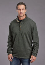 Load image into Gallery viewer, Stetson 2328 Honeycomb Bonded (Olive) - Men's Knit Sweater