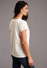 Load image into Gallery viewer, Stetson Cowgirl In Desert (White) - Women's Short Sleeve T-Shirt
