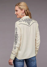 Load image into Gallery viewer, Stetson 2098 Twill Western (Cream) - Women's Blouse