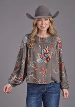 Load image into Gallery viewer, Stetson 2188 Vintage Peasant (Grey) - Women's Blouse