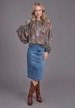 Load image into Gallery viewer, Stetson 2188 Vintage Peasant (Grey) - Women's Blouse