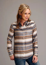 Load image into Gallery viewer, Stetson 1733 Desert Serape (Brown) - Women's Blouse