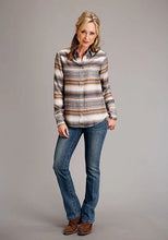 Load image into Gallery viewer, Stetson 1733 Desert Serape (Brown) - Women's Blouse
