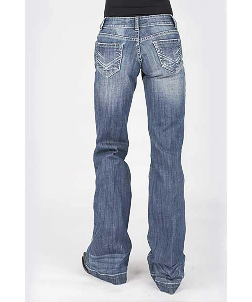 Stetson 214 Trouser Fit Bleached w/ X Pocket- Women's Jeans