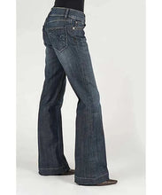 Load image into Gallery viewer, Stetson 214 Stretch Trouser Fit Dark Wash w/ S Pocket- Women's Jeans