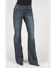 Load image into Gallery viewer, Stetson 214 Stretch Trouser Fit Dark Wash w/ S Pocket- Women's Jeans
