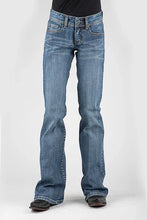 Load image into Gallery viewer, Stetson 816 Classic Stretch Boot Cut Horseshoe Pocket (Medium Wash) - Women's Jeans