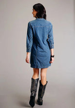 Load image into Gallery viewer, Stetson 3/4 Sleeve (Blue) - Women's Denim Dress