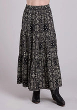Load image into Gallery viewer, Stetson Bandana Patchwork (Black) - Women's Skirt