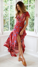 Load image into Gallery viewer, Spot Summer Casual Holiday Floral Print Dress Sexy Dress Women Clothing Wrap Dress