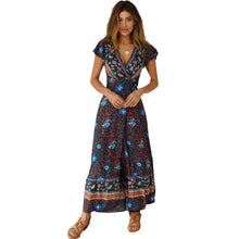 Load image into Gallery viewer, Spot Summer Casual Holiday Floral Print Dress Sexy Dress Women Clothing Wrap Dress