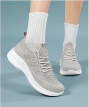 Load image into Gallery viewer, Women's Flyknit Casual Sneakers | Lightweight Breathable Lace-Up Walking Shoes