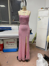 Load image into Gallery viewer, Spring Summer Dress Sleeveless Cami Dress Slim Fit Sheath Sequined Dress