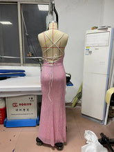 Load image into Gallery viewer, Spring Summer Dress Sleeveless Cami Dress Slim Fit Sheath Sequined Dress