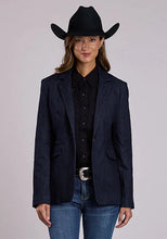 Load image into Gallery viewer, Stetson Stretch Denim (Navy) - Women's Blazer