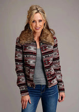 Load image into Gallery viewer, Stetson Aztec Blanket (Red) - Women's Blazer Jacket